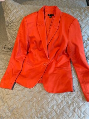 Versona Bright Orange Single-Button Blazer